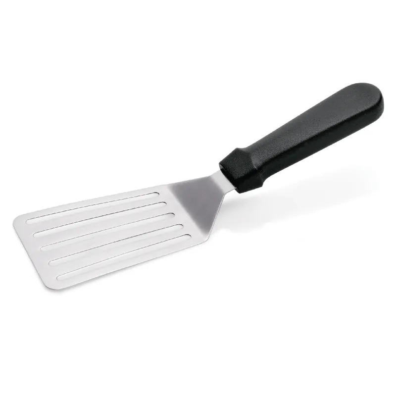 Koop Online Spatel, 29 cm, 12 x 8,5 cm, met sleuven, roestvrij staal, kunststof