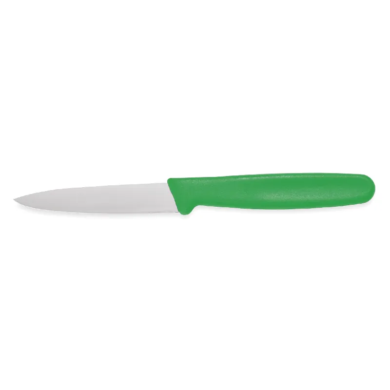 Uitverkoop Schilmesje HACCP-mes, 17,5 cm, groen, roestvrij staal, kunststof