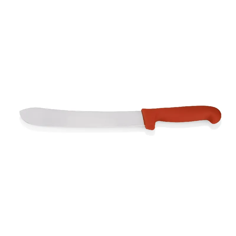 Betaalbaar Slager mes HACCP-mes, 38,5 cm, rood, roestvrij staal, kunststof