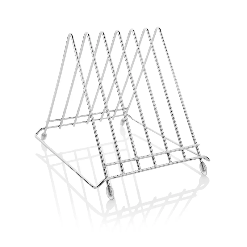 Nieuw Snijplankhouder voor 6 planken tot maximaal 2,8 cm, 34,5 x 26,5 x 27,5 cm, chroom-nikkelstaal