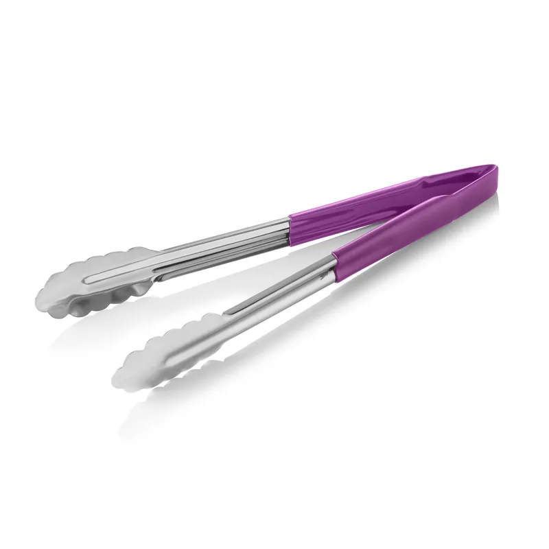 HACCP universele tang HACCP tangen, 30 cm, paars, chroomstaal 18/0 Gereduceerde Prijs