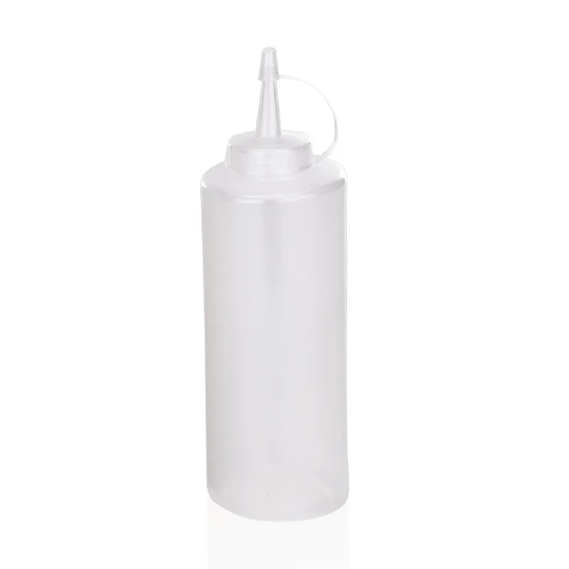 Veilige Betaling Knijpfles set, Ø 7 cm, 0,45 ltr., transparant, set van 6 stuks, polyethyleen