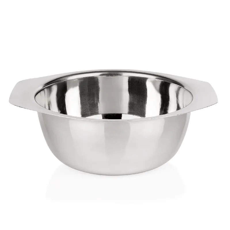 Beperkte Voorraad Terrine, Ø 20 cm, 2,5 ltr., met 2 handgrepen, chroom-nikkelstaal