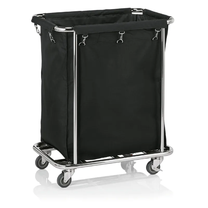 Waswagen, zwart, 65 x 45 x 84 cm, verchroomd, nylon Exclusieve Aanbieding