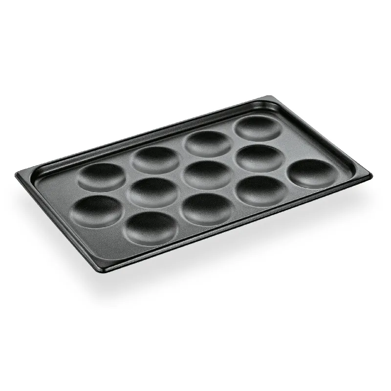 Muffinplaat GN 1/1 met antiaanbaklaag, 53 x 32,5 cm, aluminium Op = Op