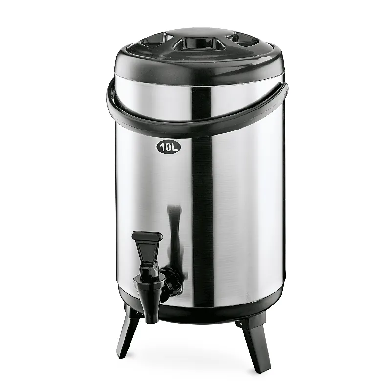 Gereduceerde Prijs Thermo-drankcontainer, 8 liter, Ø 24 cm, roestvrij staal