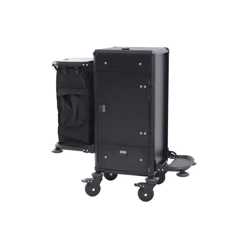 kamerservicewagen, 50 x 50 x 110 cm, aluminium, HPL, ABS kunststof Veilige Betaling
