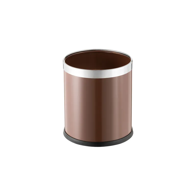 Papierbak, Ø 22 cm, hoogte 25 cm, bruin, gepoedercoat staal Aanbieding