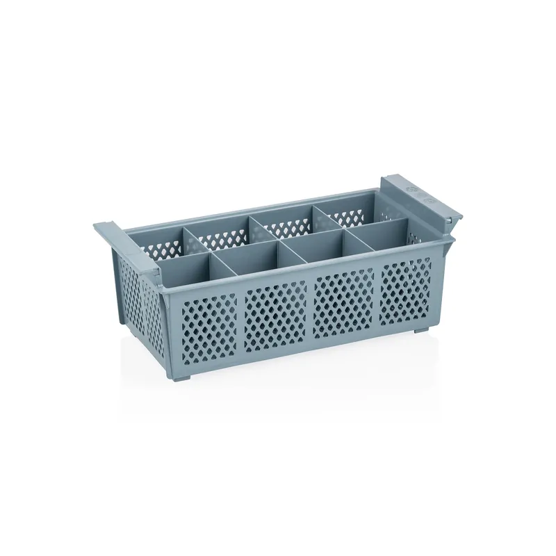 Flitsaanbieding Bestekkorf met 8 vakken, 42,5 x 20,5 x 15 cm, polypropyleen