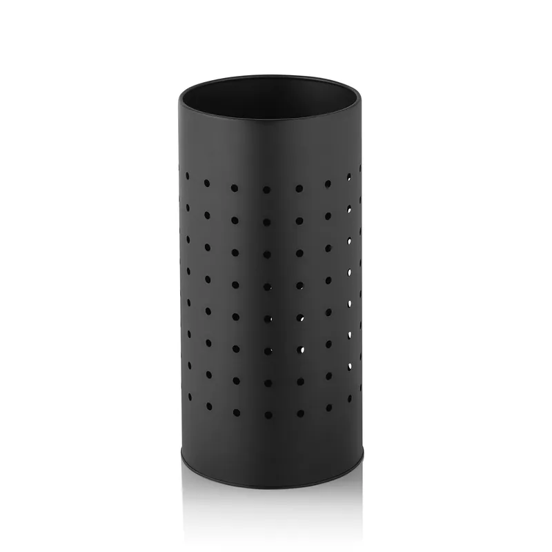 Paraplustandaard, Ø 24 cm, hoogte 48 cm, zwart gepoedercoat, metaal Direct Beschikbaar