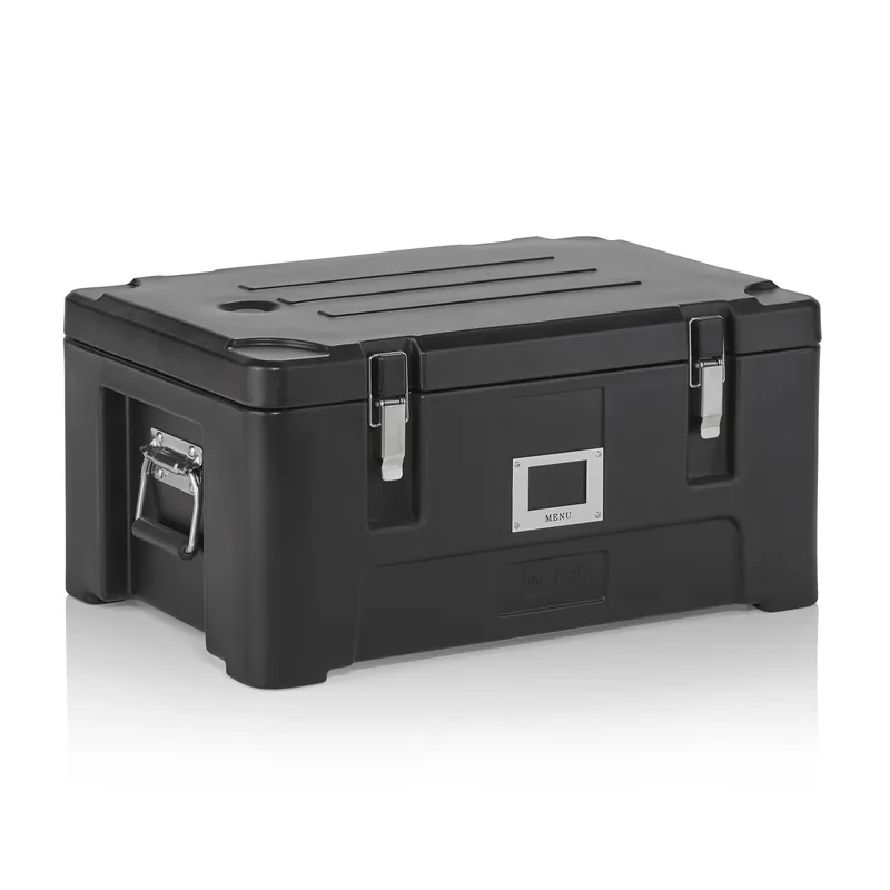 GN-thermotransportcontainer 1/1, 63 x 43 x 31 cm, zwart, polyethyleen, polyurethaan Koop Online