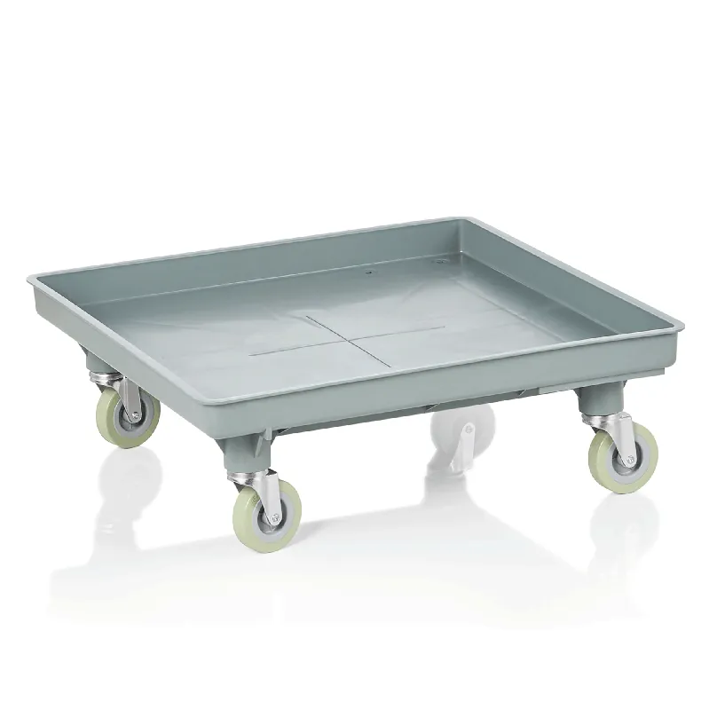 Betaalbaar transportwagen, 53 x 53 x 20 cm, polypropyleen, staal