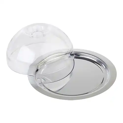 Superprijs Serveerplateau met afdekkap Ø22cm