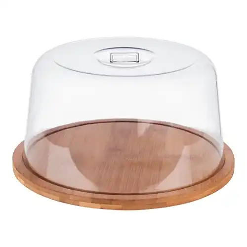 Serveerplateau met afdekkap Ø25cm Dagaanbieding