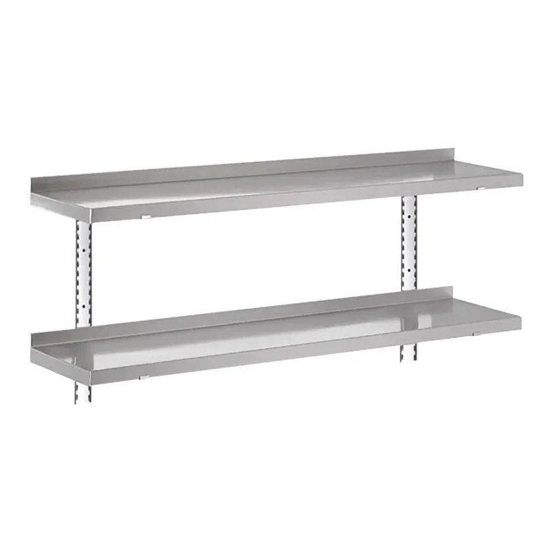 Weekendaanbieding Gastro-M complete wandrekset 2 niveaus 120x40cm - volledige montageset (excl. schroeven)