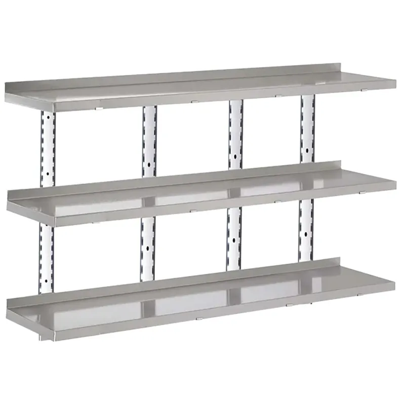 Gastro-M Complete Shelving 3 niveaus 200x40cm - volledige montageset (excl. schroeven) Koop Vandaag