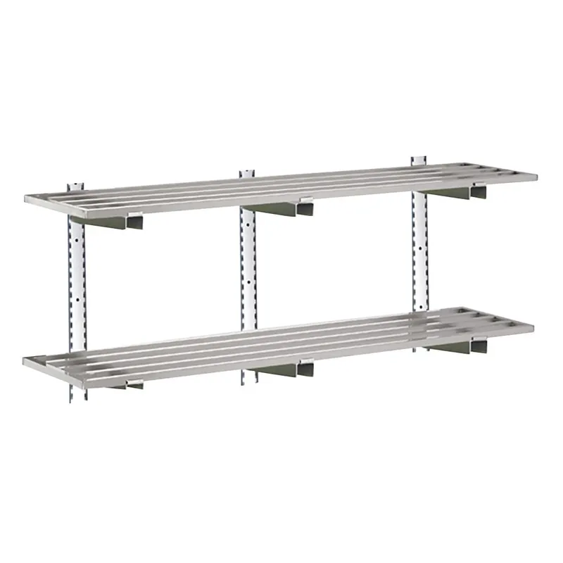 Gastro-M Complete wandrekset 2 niveaus 200x40cm - volledige montageset (excl. schroeven) Nu Kopen