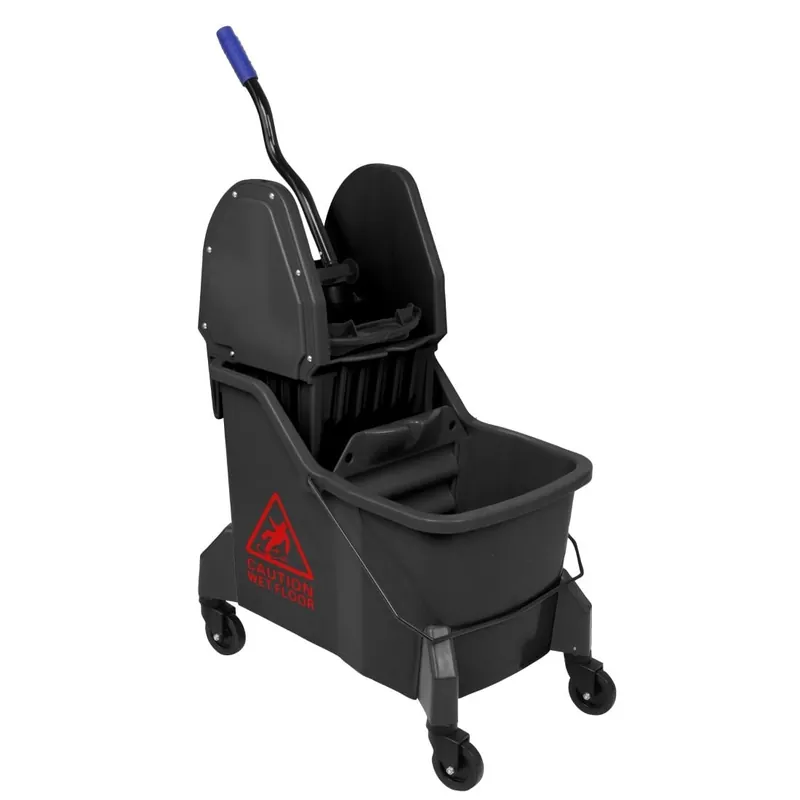 Betaalbaar Jantex Dweilemmer met twee compartimenten en pers Rood 30Ltr