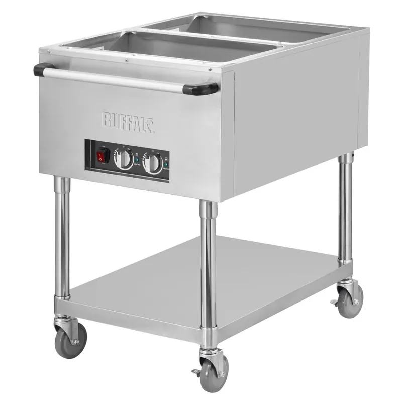 Betrouwbaar Buffalo Mobiele bain marie wagen 2x 1/1GN