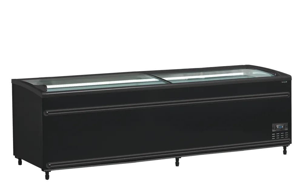 Snelle Levering TEFCOLD Zwarte supermarktkoeler/-vriezer - SFI250B-CF VS