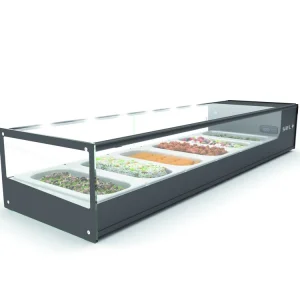 OUTLET - Logic Tapas Koelvitrine - LED Verlichting - Geschikt voor 1/3GN 40mm - Beschikbaar in 2 Maten Superprijs