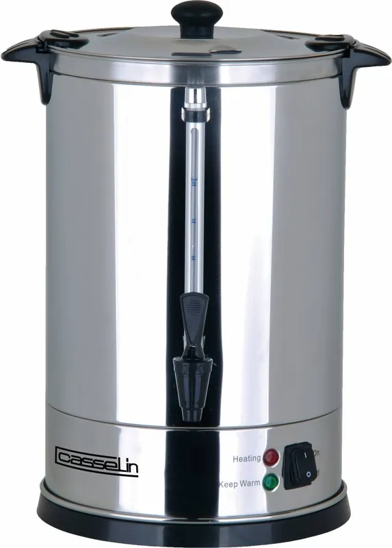 OUTLET - Percolator Dubbelwandig - RVS - Geen Filters Nodig - Ø210x(H)370mm - 62-70 Kopjes - 9 Liter Alleen Vandaag