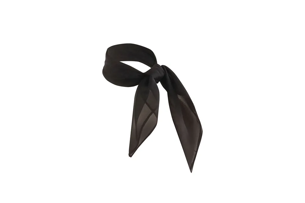 Hoge Kwaliteit Chiffon Sjaal Klassiek - Zwart