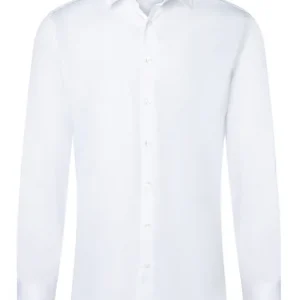 Nu Kopen Herenoverhemd Met Lange Mouwen, Active-Stretch, Slim Fit - Wit - M