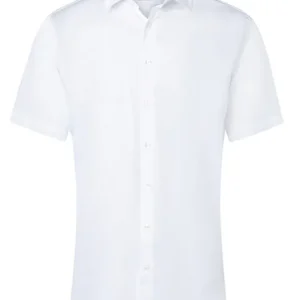Op = Op Herenoverhemd Met Korte Mouwen, Active-Stretch, Slim Fit - Wit - Xs