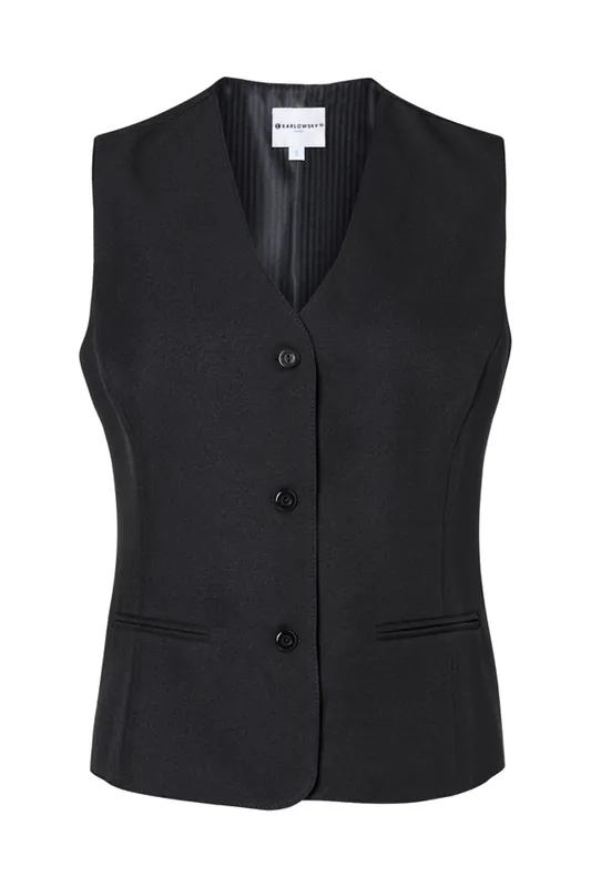 Damesvest Basic - Zwart - L Voordeelprijs