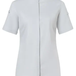 Exclusieve Aanbieding Koksbuis Met Korte Mouwen Voor Dames Diamond Cut Avantgarde - Zilvergrijs - 34