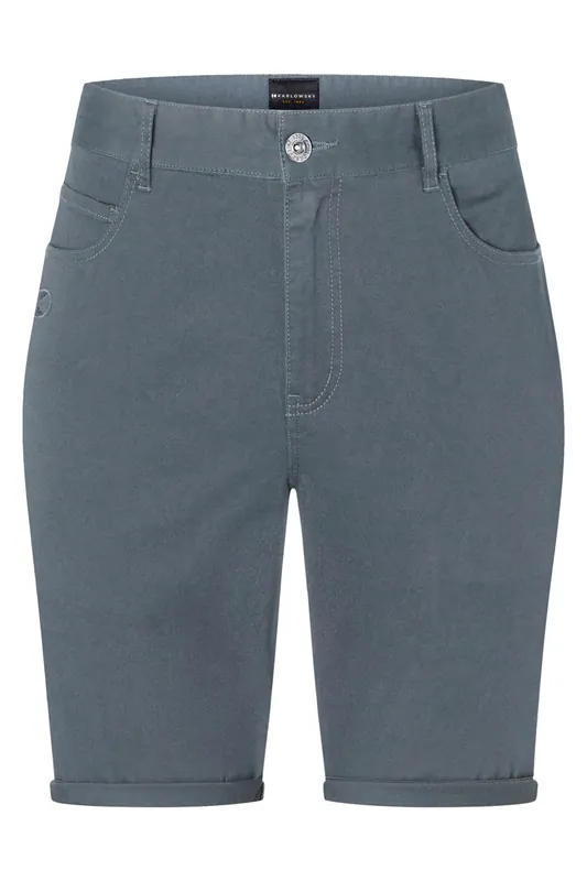 Damesshorts Met 5 Zakken, Klassiek Stretchmateriaal - Antraciet - 34 Speciale Aanbieding