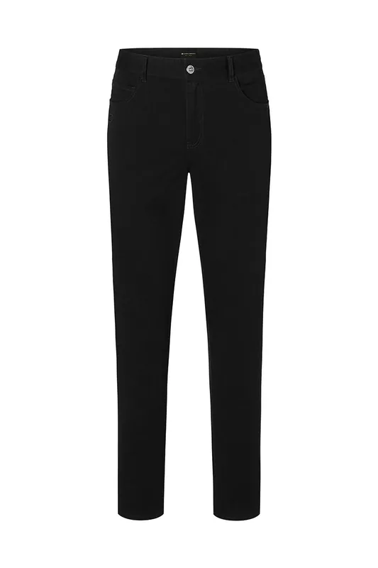 Klassieke Stretch Herenbroek Met 5 Zakken - Zwart - 44 Direct Beschikbaar