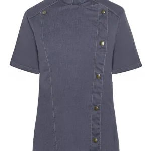 Koksbuis Met Korte Mouwen Voor Dames, Jeansmodel - Vintage Zwart - 34 Korting