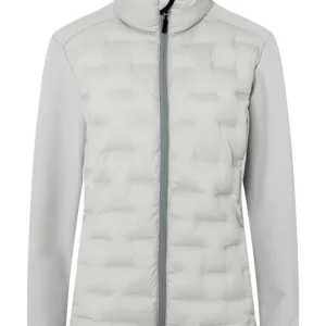 Dames Hybride Jas Outdoor-Pro, Gemaakt Van Duurzaam Materiaal - Lichtgrijs - L Beste Prijs