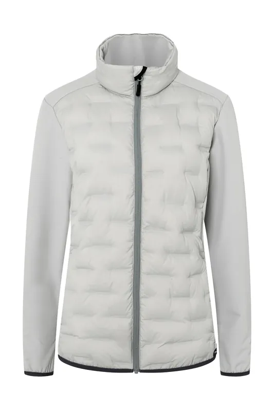 Dames Hybride Jas Outdoor-Pro, Gemaakt Van Duurzaam Materiaal - Lichtgrijs - L Beste Prijs