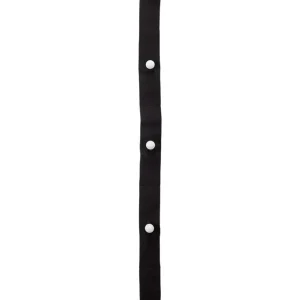 Knoopstrip Met 5 Gaten, 12 Cm Tussenruimte, 2 Stuks Per Verpakking - Zwart Lage Kosten