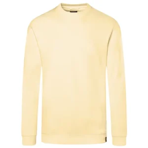 Herensweatshirt In Werkstijl, Gemaakt Van Duurzaam Materiaal - Pastelgeel - L Gratis Retour