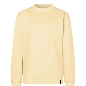 Exclusieve Aanbieding Damessweatshirt In Werkstijl, Gemaakt Van Duurzaam Materiaal - Pastelgeel - L