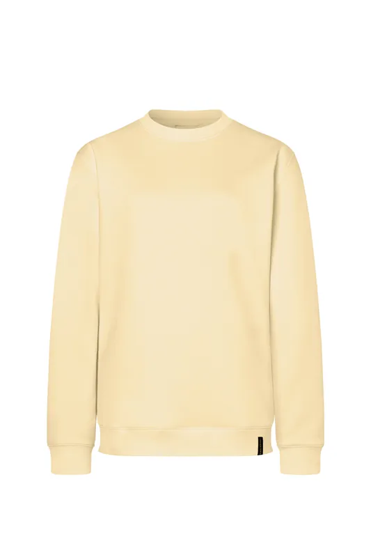 Exclusieve Aanbieding Damessweatshirt In Werkstijl, Gemaakt Van Duurzaam Materiaal - Pastelgeel - L