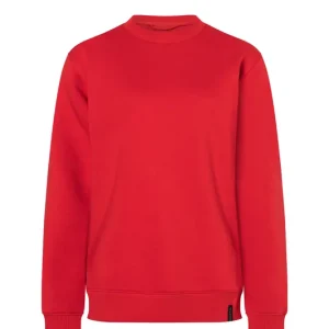 Damessweatshirt In Werkstijl, Gemaakt Van Duurzaam Materiaal - Rood - L Actieprijs