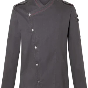 Koksbuis Met Lange Mouwen Voor Heren, Denimstijl, Rock Chef-Stage2 - Vintage Zwart - 46 Dagaanbieding