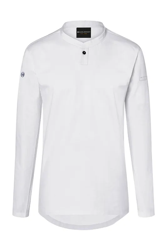 Gratis Retour Dameswerkshirt Met Lange Mouwen - Wit - L
