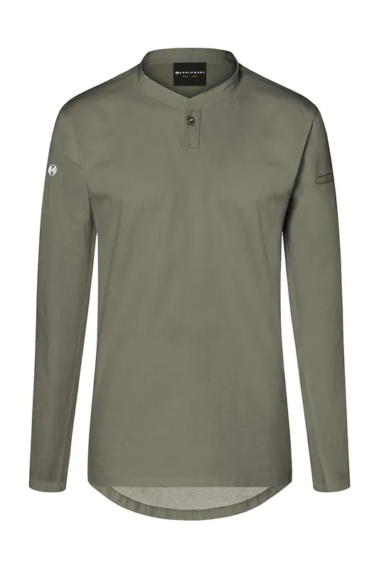 Merkproduct Dameswerkshirt Met Lange Mouwen - Saliegroen - L