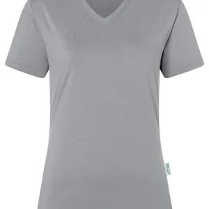 Dames T-Shirt In Casual Stijl, Gemaakt Van Duurzaam Materiaal - Platinagrijs - L Lage Prijs