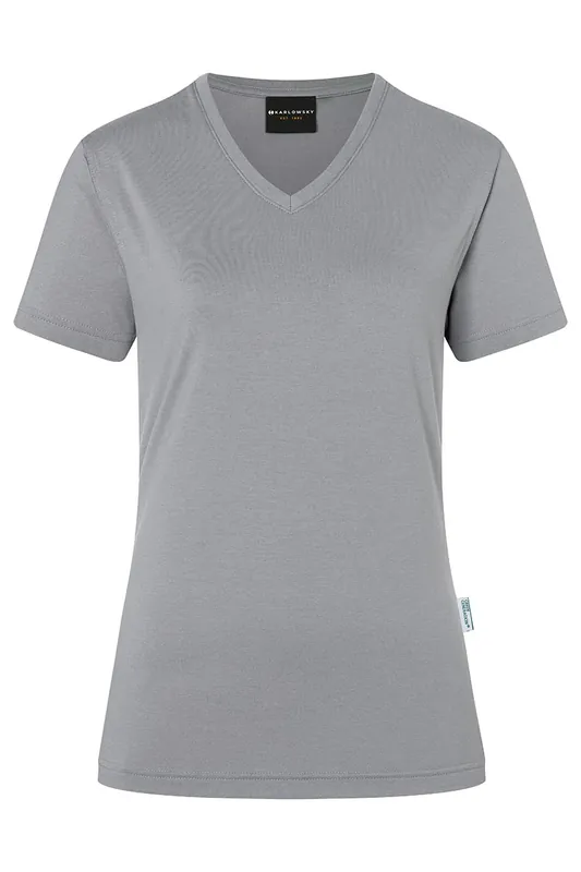 Dames T-Shirt In Casual Stijl, Gemaakt Van Duurzaam Materiaal - Platinagrijs - L Lage Prijs