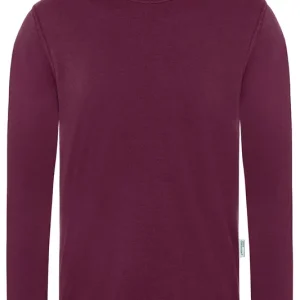 Herenoverhemd Met Lange Mouwen, Casual-Stijl, Gemaakt Van Duurzaam Materiaal - Aubergine - L Nu Kopen