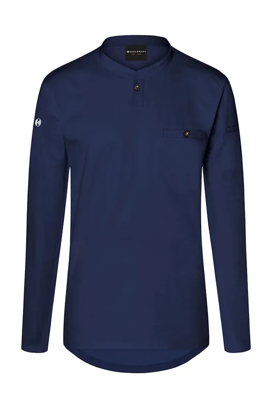 Performance Werkshirt Met Lange Mouwen - Marineblauw - L Express Levering