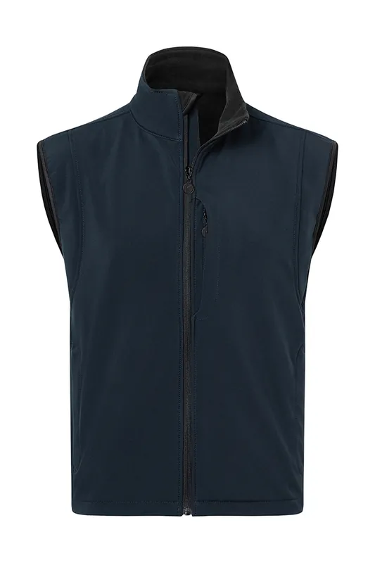 Klassiek Softshell Vest Voor Heren - Marineblauw - 3XL Meest Verkocht