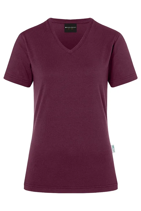 Dames T-Shirt In Casual Stijl, Gemaakt Van Duurzaam Materiaal - Aubergine - L Exclusieve Aanbieding